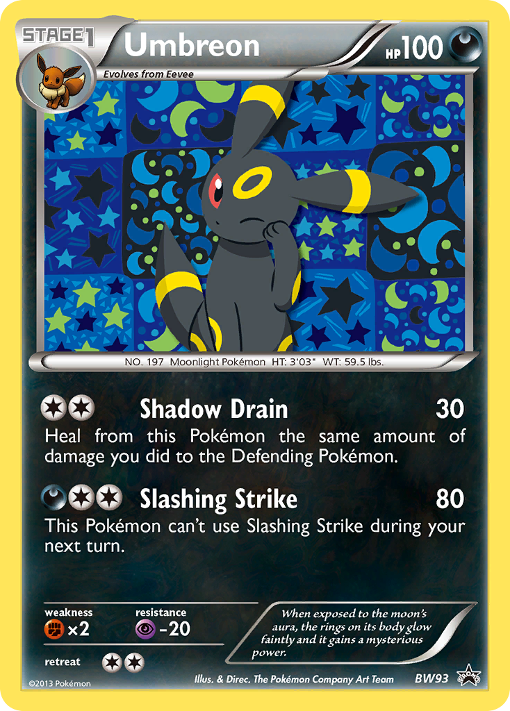 Umbreon - BW93 - BW Black Star Promos