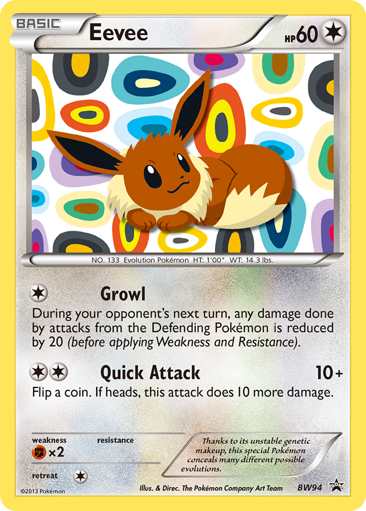 Eevee - BW94 - BW Black Star Promos