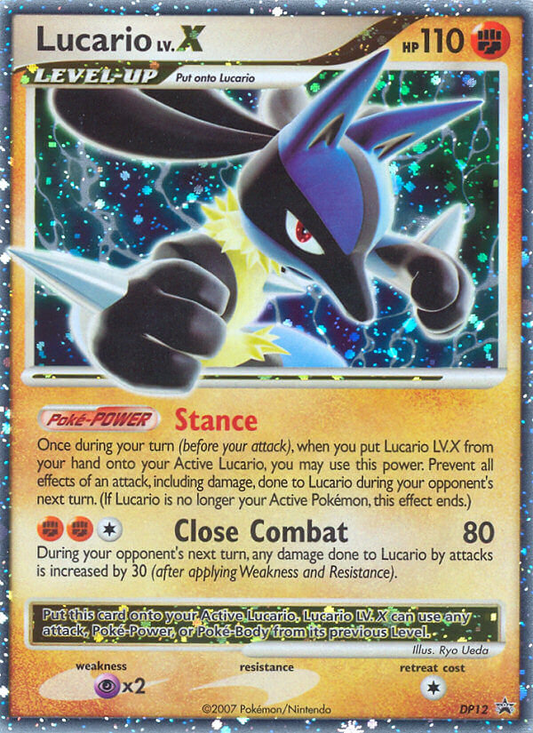 Lucario LV.X - DP12 - DP Black Star Promos