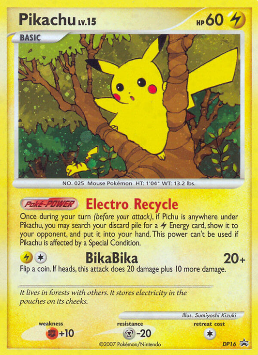 Pikachu - DP16 - DP Black Star Promos