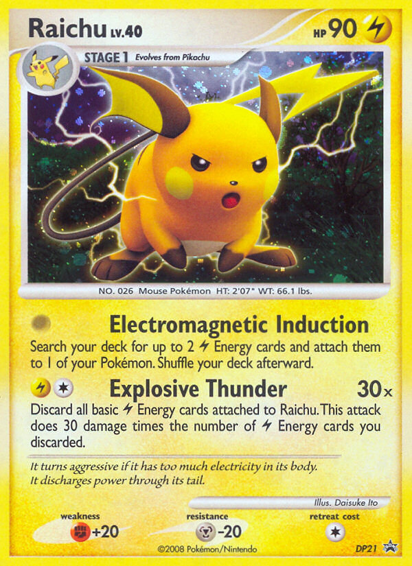 Raichu - DP21 - DP Black Star Promos