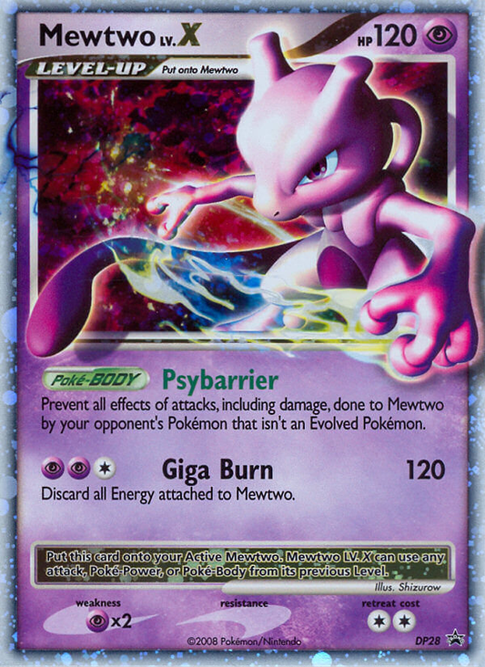 Mewtwo LV.X - DP28 - DP Black Star Promos