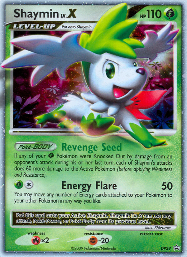 Shaymin LV.X - DP39 - DP Black Star Promos