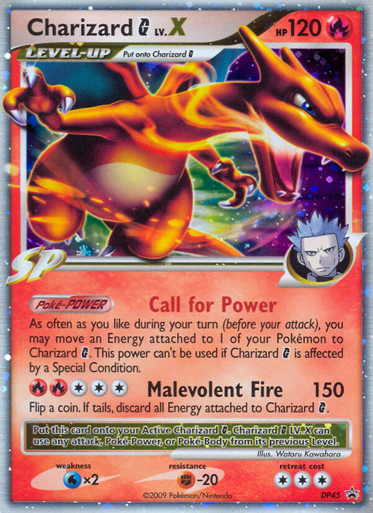 Charizard G LV.X - DP45 - DP Black Star Promos