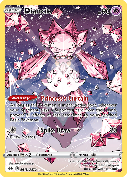 Diancie - GG13 - Crown Zenith Galarian Gallery