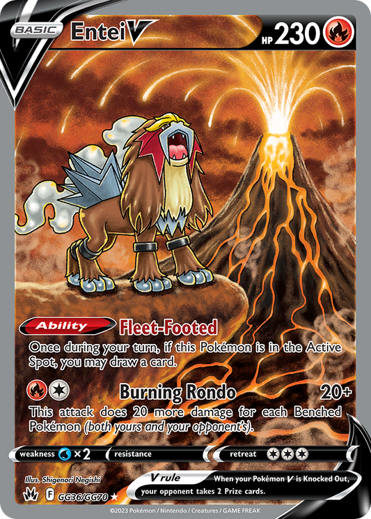 Entei V - GG36 - Crown Zenith Galarian Gallery