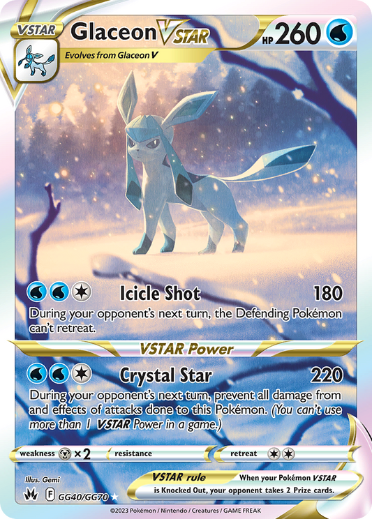 Glaceon VSTAR - GG40 - Crown Zenith Galarian Gallery