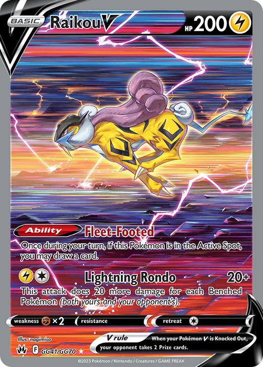 Raikou V - GG41 - Crown Zenith Galarian Gallery