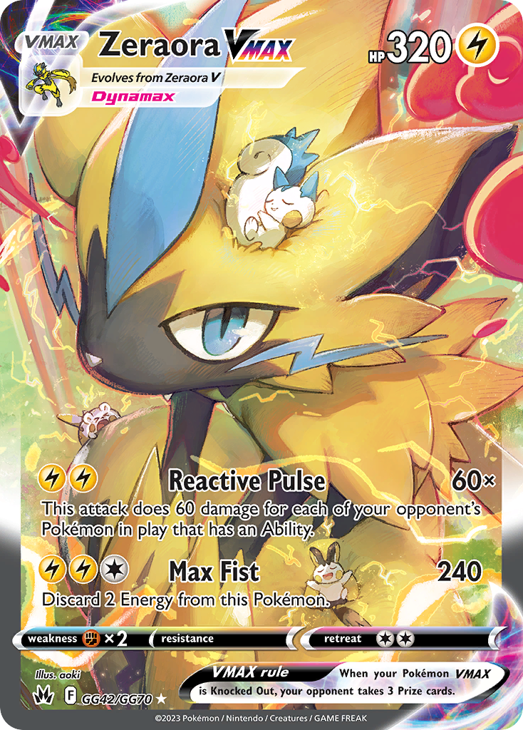 Zeraora VMAX - GG42 - Crown Zenith Galarian Gallery