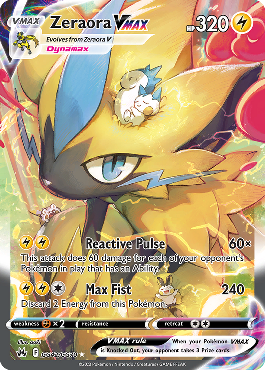 Zeraora VMAX - GG42 - Crown Zenith Galarian Gallery