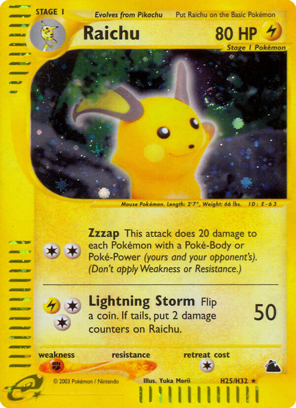 Raichu - H25 - Skyridge