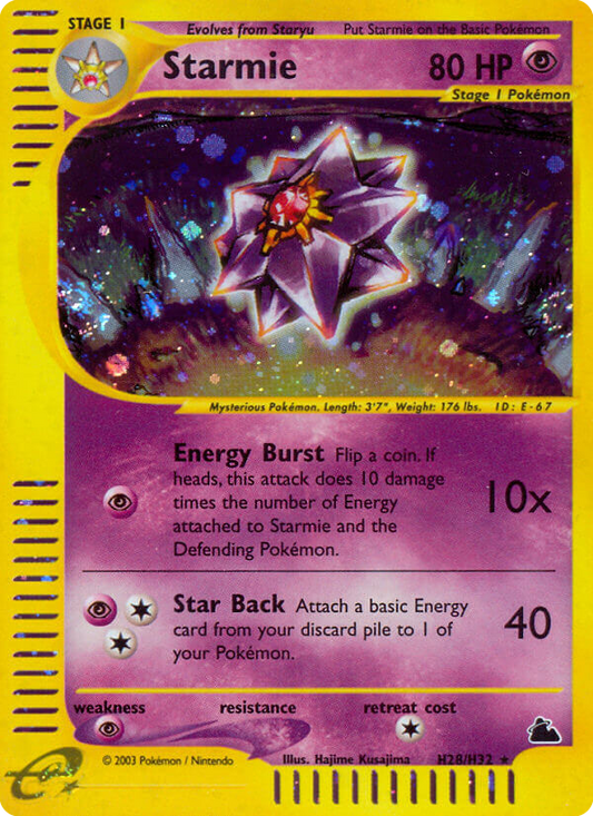 Starmie - H28 - Skyridge