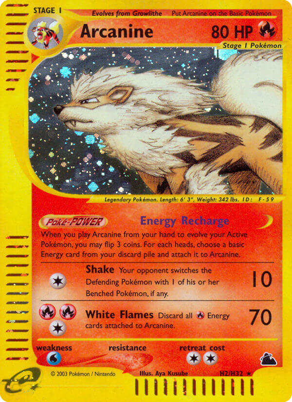 Arcanine - H2 - Skyridge