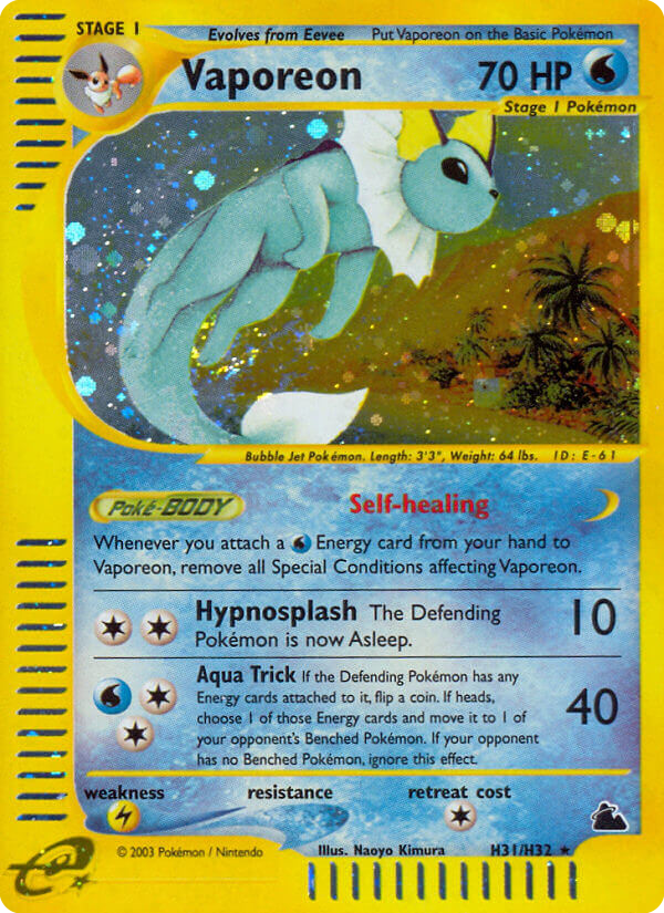 Vaporeon - H31 - Skyridge