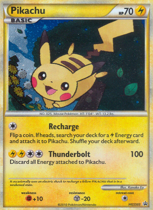 Pikachu - HGSS03 - HGSS Black Star Promos