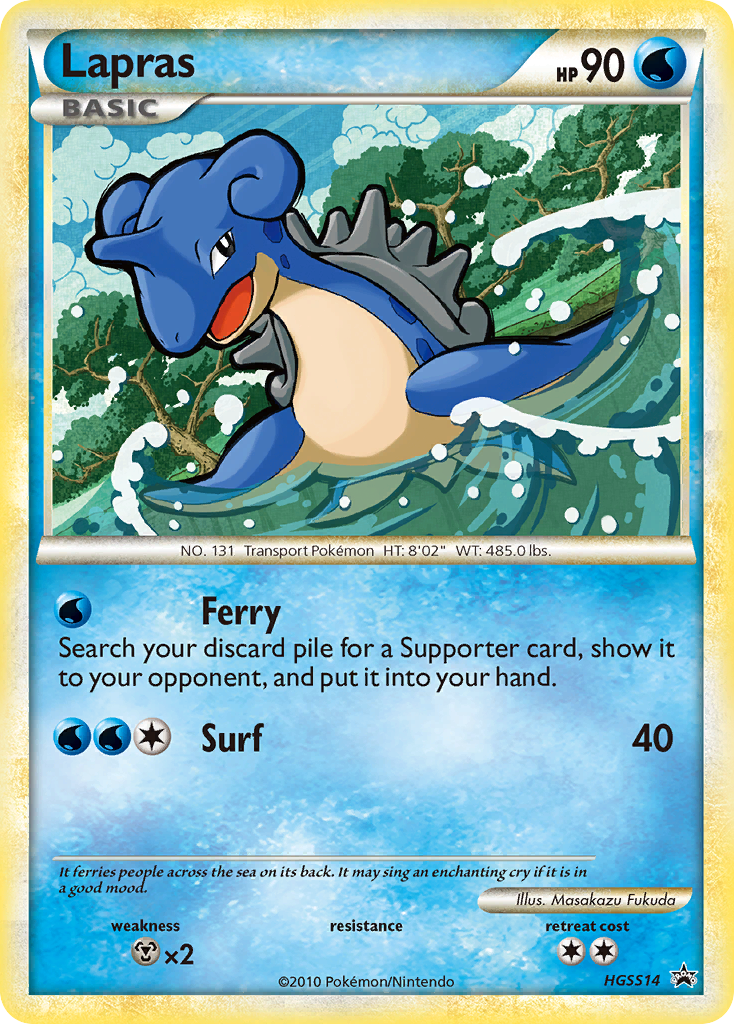 Lapras - HGSS14 - HGSS Black Star Promos