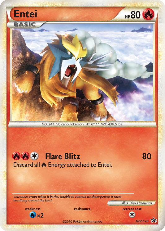 Entei - HGSS20 - HGSS Black Star Promos