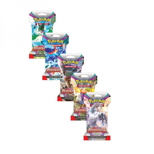 Pokemon SV2 Paldea Evolved - Sleeved Booster pack - Rip'n ship