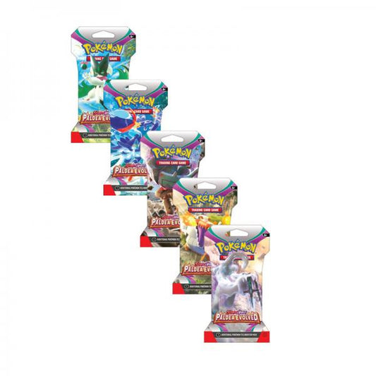 Pokemon SV2 Paldea Evolved - Sleeved Booster pack - Rip'n ship