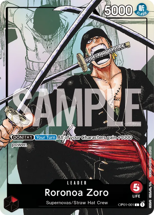 Roronoa Zoro - OP01-001 - Premium Card Collection -25th Edition-