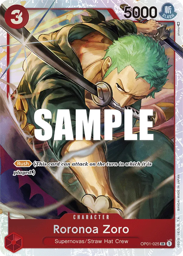 Roronoa Zoro - OP01-025 - Ultra Deck: The Three Captains