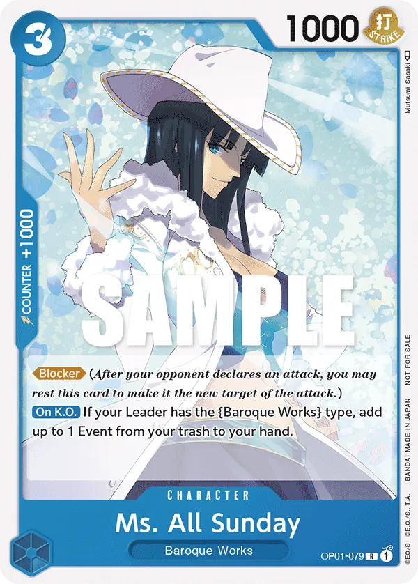 Ms. All Sunday - OP01-079 - Promotion Pack 2023