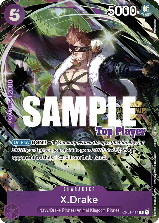 X.Drake - OP01-114 - Championship 2023 Top Players Pack