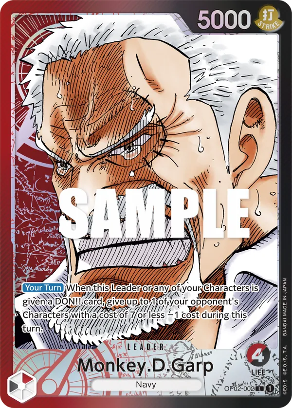 Monkey.D.Garp - OP02-002 - Paramount Waraa