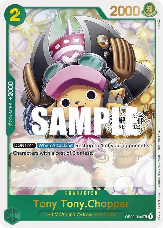 Tony Tony.Chopper - OP02-034 - Store Championship Participation Pack Vol.1