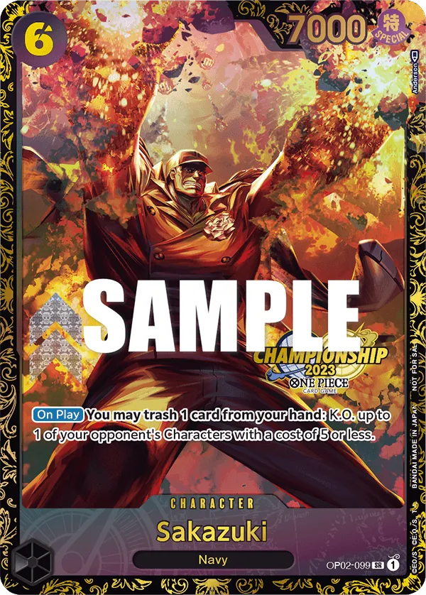 Sakazuki - OP02-099 - Prize Cardsaa