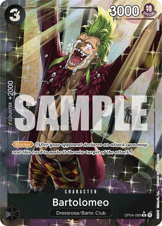 Bartolomeo - OP04-089 - One Piece The Bestaa