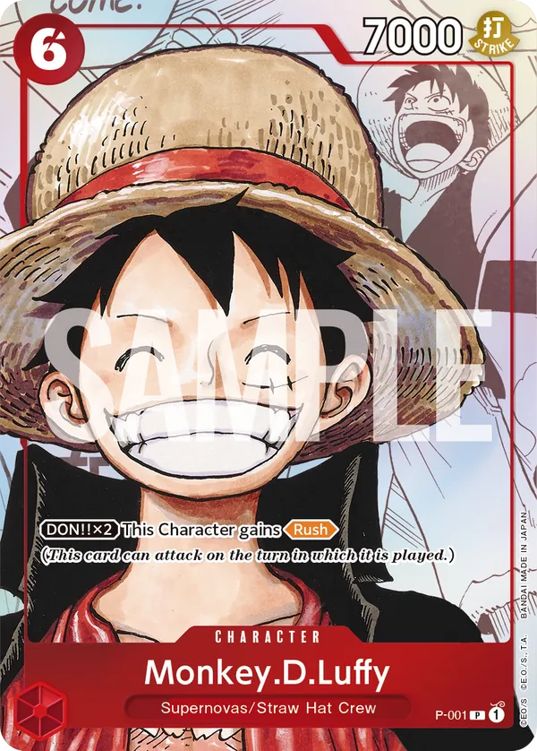 Monkey.D.Luffy - P-001 - Premium Card Collection -25th Edition-