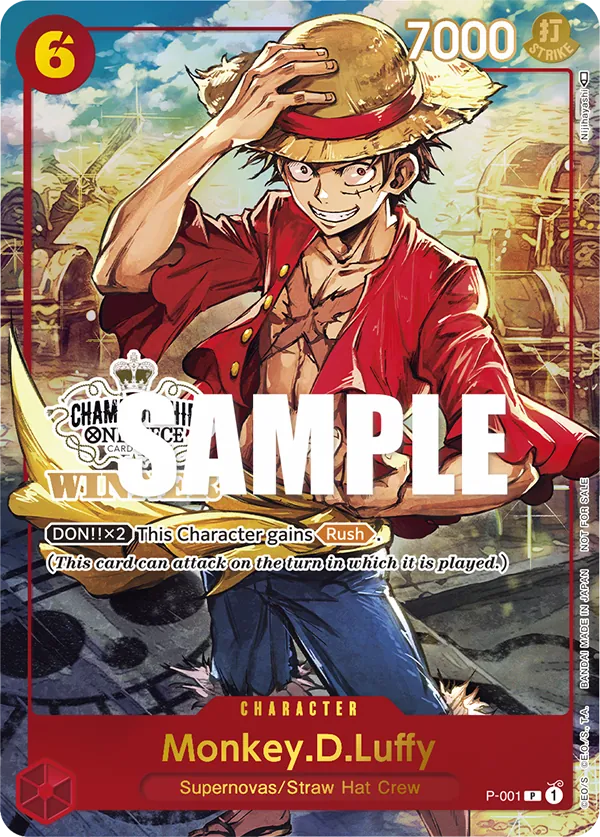 Monkey.D.Luffy - P-001 - Prize Cardsaa