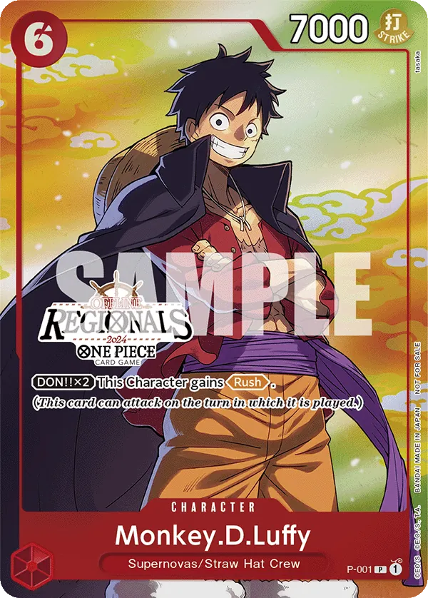 Monkey.D.Luffy - P-001 - Regional Participation Pack 2024 Vol.2