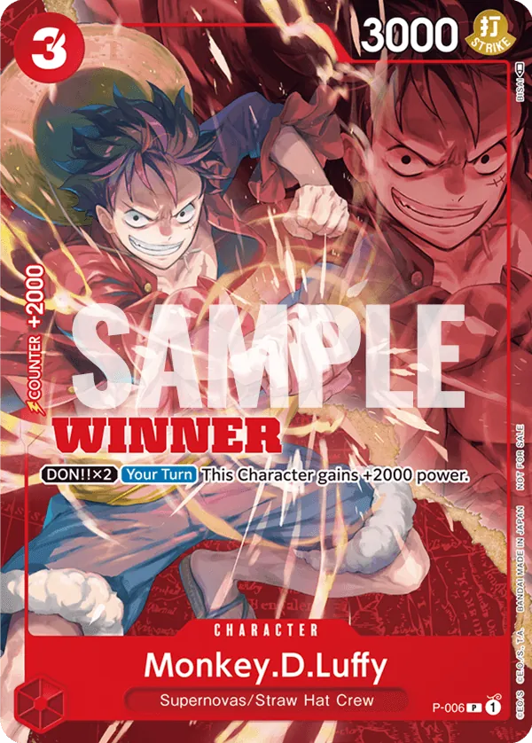 Monkey.D.Luffy - P-006 - Tournament Pack Vol.1win