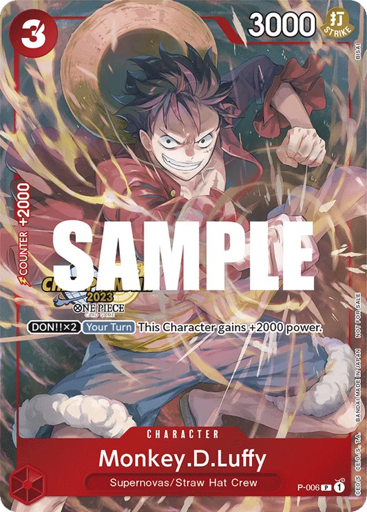 Monkey.D.Luffy - P-006 - Championship 2023 Celebration Pack