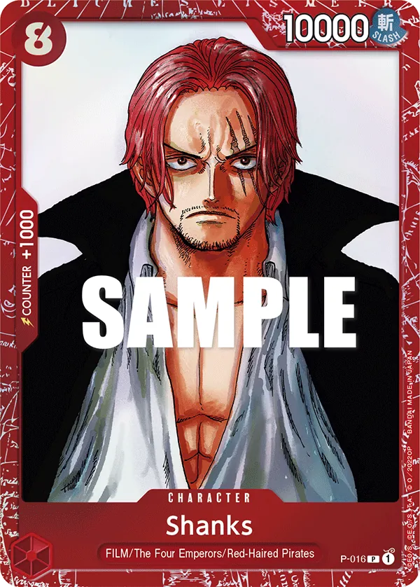 Shanks - P-016 - Premium Card Collection -FILM RED Edition-