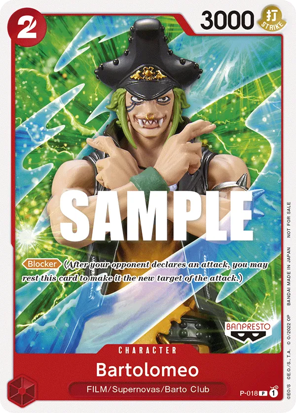 Bartolomeo - P-018 - FILM RED Promotion Card Set