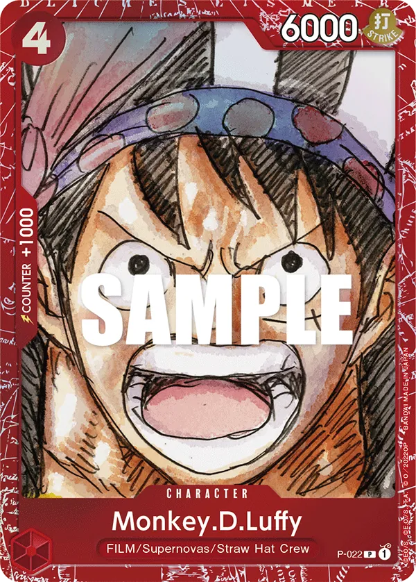 Monkey.D.Luffy - P-022 - Premium Card Collection -FILM RED Edition-