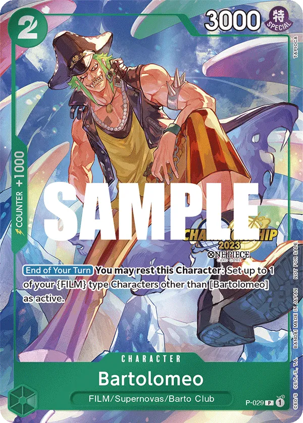 Bartolomeo - P-029 - Championship 2023 Event Pack