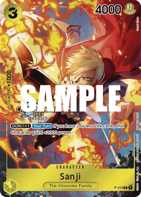 Sanji - P-034 - Championship 2023 Event Pack