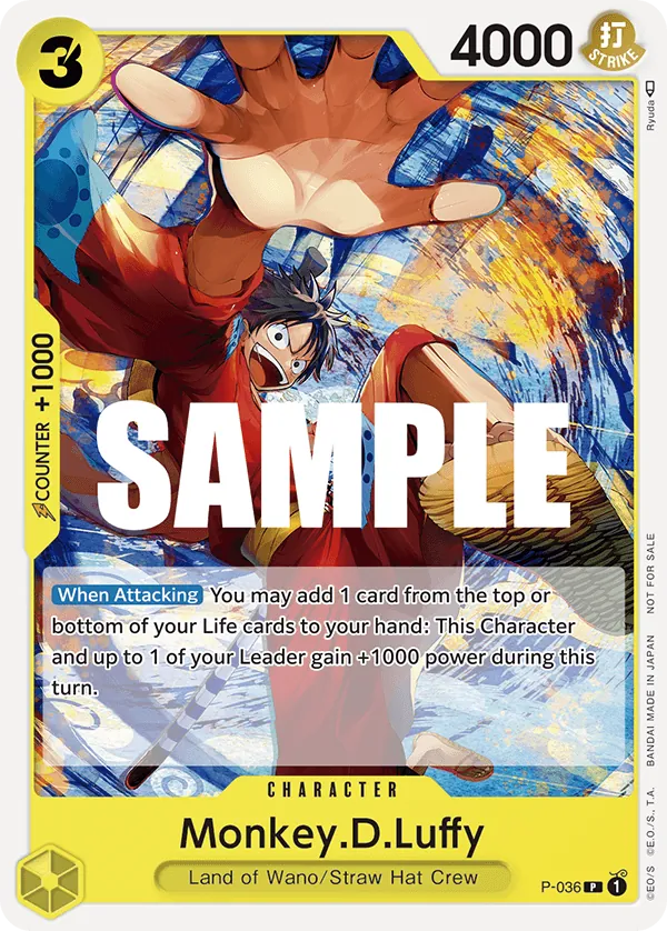 Monkey.D.Luffy - P-036 - Misc. Promos