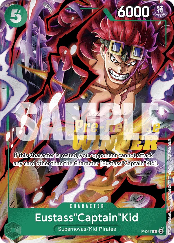 Eustass"Captain"Kid - P-067 - Prize Cardsfa