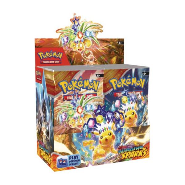 POKEMON SV08 SURGING SPARKS BOOSTER DISPLAY