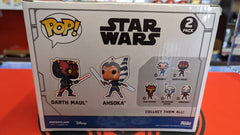 Star Wars Darth Maul vs Ahsoka Funko Pop! Vinyl Figure 2 pack - GS Exclusive