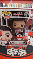 Alex Ovechkin (Retro - White) Funko Pop! Vinyl Figure #59 - Canadian Exclusive