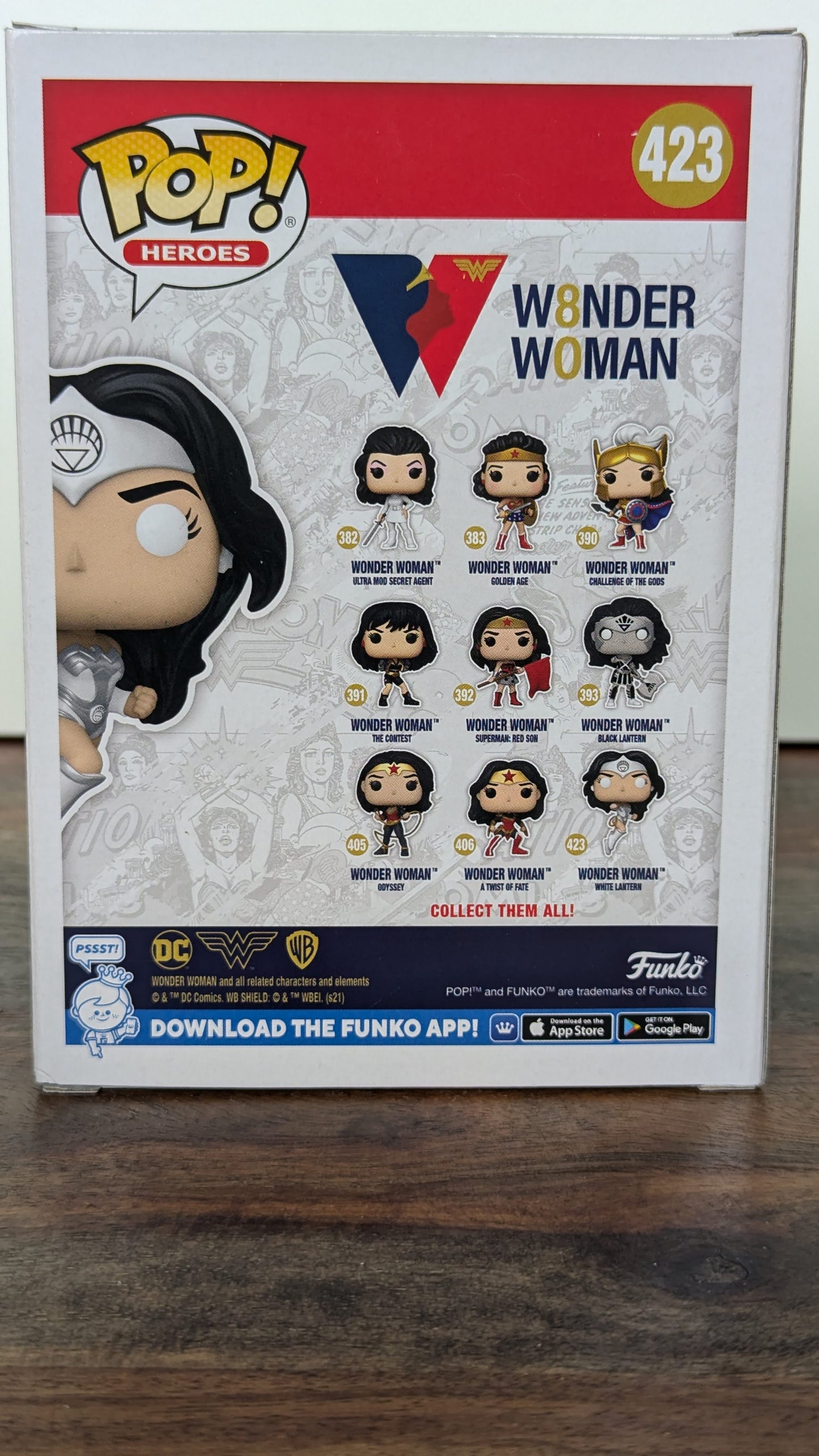 Wonder Woman white lantern - #423 - GITD - EE Exclusive - (c)