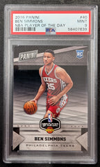 2016 Panini Ben Simmons NBA Player Of The Day PSA 9
