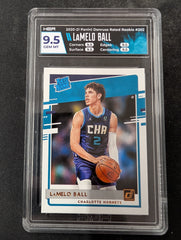2020-21 Panini Donruss Rated Rookie #202 LaMelo Ball HGA 9.5
