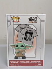 Pop and tees grogu - floked - Large - (c)